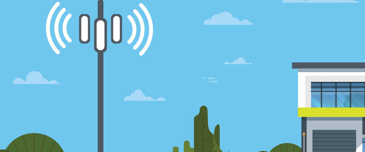 Due to the phone tower being away